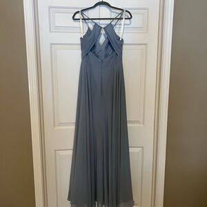 Azazie Avelina Dress – Dusty Blue, Size A8